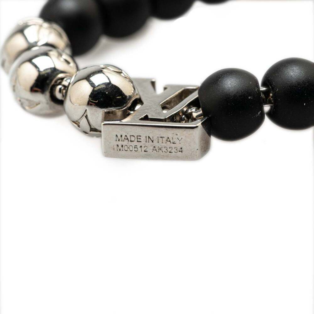 LOUIS VUITTON Black Monogram Charm Bracelet - Picture 6 of 6